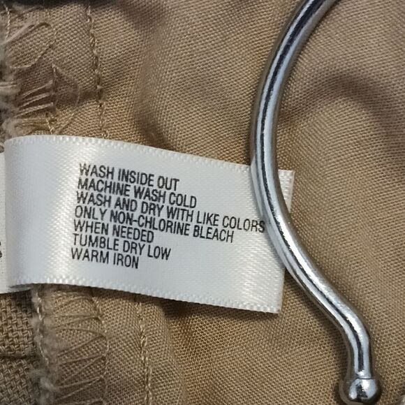 Gap Khaki Cotton Stretch Hip Slung Fit Pants Tan size 0 - Picture 13 of 13